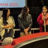 Valentina Pelayo Atilano, en el FICUNAM 2025, en la presentación del largometraje documental: "Deshilando Luz". Cortesía directora.