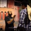 RUSSEL ÁLVAREZ en el set, cortesía director